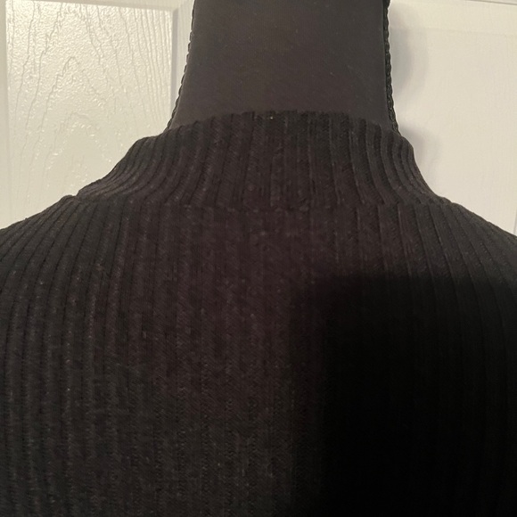 Vibrant Black, Orange and White Turtleneck Sweater - Picture 6 of 10